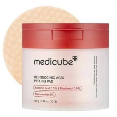 Отшелушивающие пилинг-пэды для лица Medicube Red Succinic Acid Peeling Pad