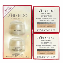 Набор кремов Shiseido Benefiance Wrinkle Smoothing Eye Cream 2в1