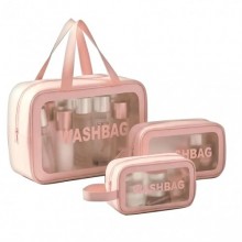 Водонепроницаемая сумка-косметичка Washbag (набор 3 в 1)
