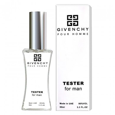 Тестер Givenchy Pour Homme мужской 60 мл (Duty Free) неверная дата на коробке