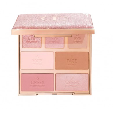 Палетка теней Charlotte Tilbury Hollywood Instant Look In A Palette Pretty Glowing Beauty 7 цветов