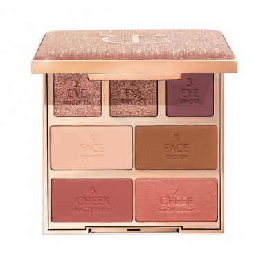 Палетка теней Charlotte Tilbury Hollywood Instant Look In A Palette Dreamy Bronzed Beauty 7 цветов