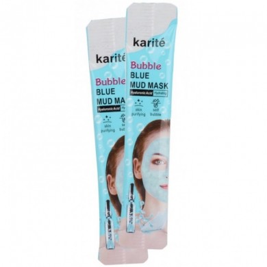 Маска для лица Karite Bubble Blue Mud Mask с гиалуроновой кислотой (1 шт)