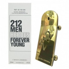 Тестер Carolina Herrera 212 Men Heroes Forever Young Gold EDT мужской