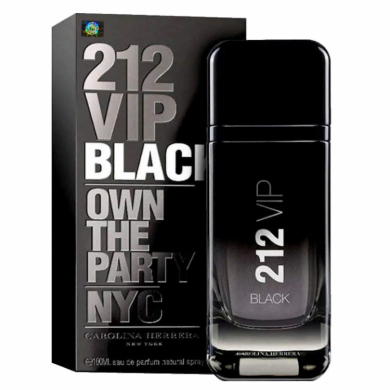 Мужская парфюмерная вода Carolina Herrera 212 VIP Black 100 мл (Euro A-Plus качество Lux)