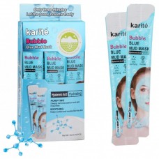 Маска для лица Karite Bubble Blue Mud Mask с гиалуроновой кислотой (10 шт)