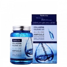 Ампульная сыворотка Farm Stay All In One Collagen and Hyaluronic Ampoule