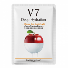 Витаминная маска для лица Bioaqua V7 Deep Hydration с экстрактом яблока