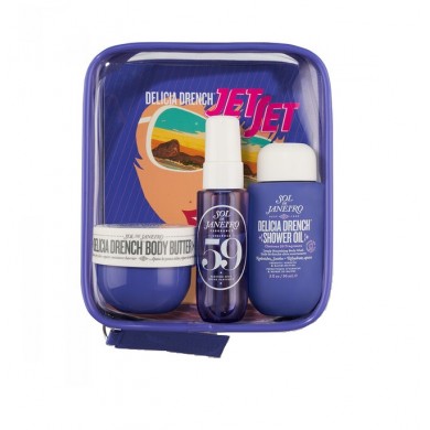 Подарочный набор для тела Sol de Janeiro Delicia Drench Jet Set Set 3 в 1