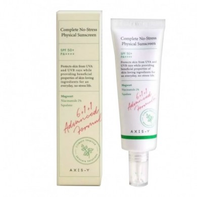 Крем солнцезащитный для лица AXIS-Y Complete No-Stress Physical Sunscreen V. 3 SPF50+ PA++++