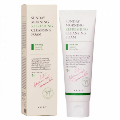 Увлажняющая пенка для умывания AXIS-Y Sunday Morning Refreshing Cleansing Foam