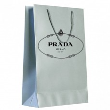 Подарочный пакет Prada (25*35) белый