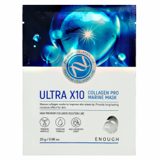 Маска для лица Enough Ultra X10 Collagen Pro с морским коллагеном