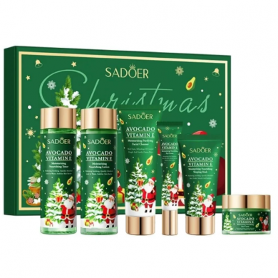 Набор для ухода за кожей лица Sadoer Christmas Avocado 6 в 1