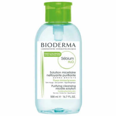 Мицеллярная вода для очищения и снятия макияжа Bioderma Sebium H2O