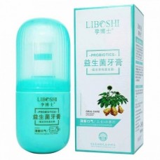 Отбеливающая зубная паста с дозатором Liboshi Probiotics