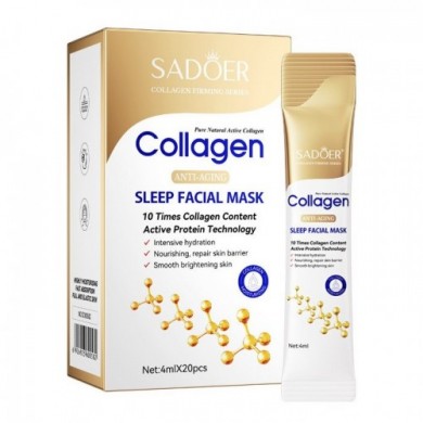 Ночная маска для лица Sadoer Collagen Sleep Facial Mask (20 шт)