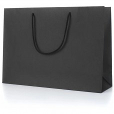 Подарочный пакет черный широкий (25*35)