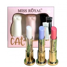 Мини-набор бальзамов для губ Miss Royal Cat