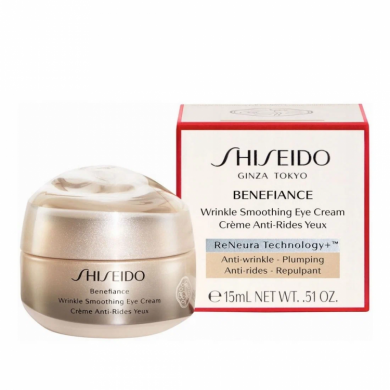 Антивозрастной увлажняющий крем для области вокруг глаз Shiseido Benefiance Wrinkle Smoothing Eye Cream
