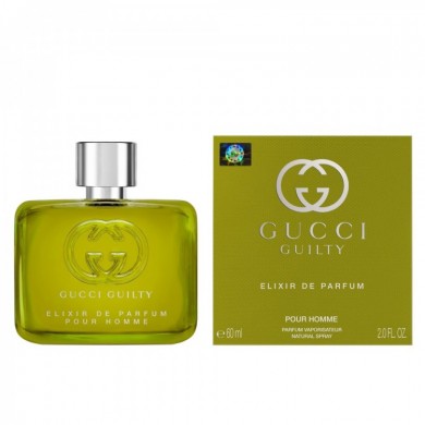 Мужская парфюмерная вода Gucci Guilty Elixir de Parfum pour Homme 60 мл (Euro A-Plus качество Lux)
