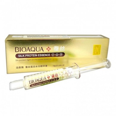 Эссенция для лица Bioaqua Silk Protein Essence с пептидами шелка и гиалуроновой кислотой