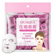 Прессованная тканевая маска для лица Bioaqua Compressed (100 шт)