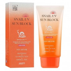 Солнцезащитный крем Jigott Snail Uv Sun Block Cream Spf50+/pa+++ с улиточным муцином
