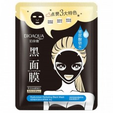 Маска для лица Bioaqua Hyaluronan Hydrating Black Mask с бамбуковым углем