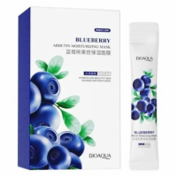 Укрепляющая ночная несмываемая маска для лица Bioaqua Blueberry Arbutin 20*4 мл