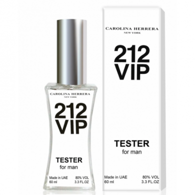Тестер Carolina Herrera 212 Vip Men мужской 60 мл (Duty Free) неверная дата на коробке